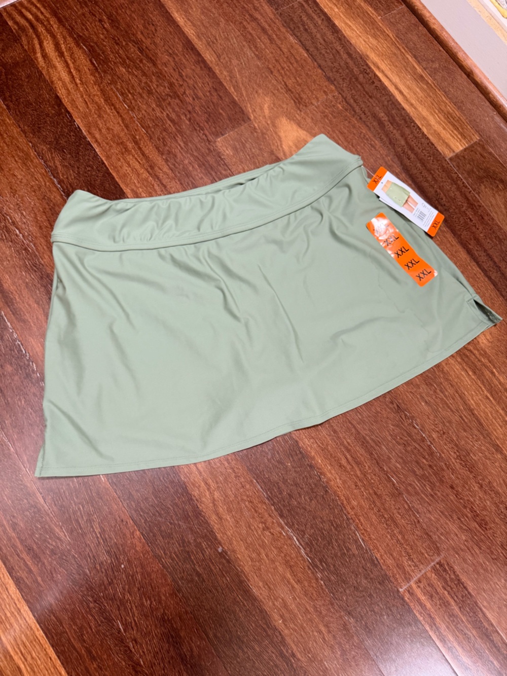 Hurley Olive Green Athletic Swim Skort / Skirt